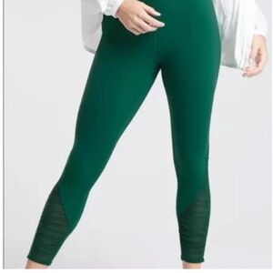 Athleta BAKASANA Legging Forest Green Powervita Yoga Pant Powervita Sz S
